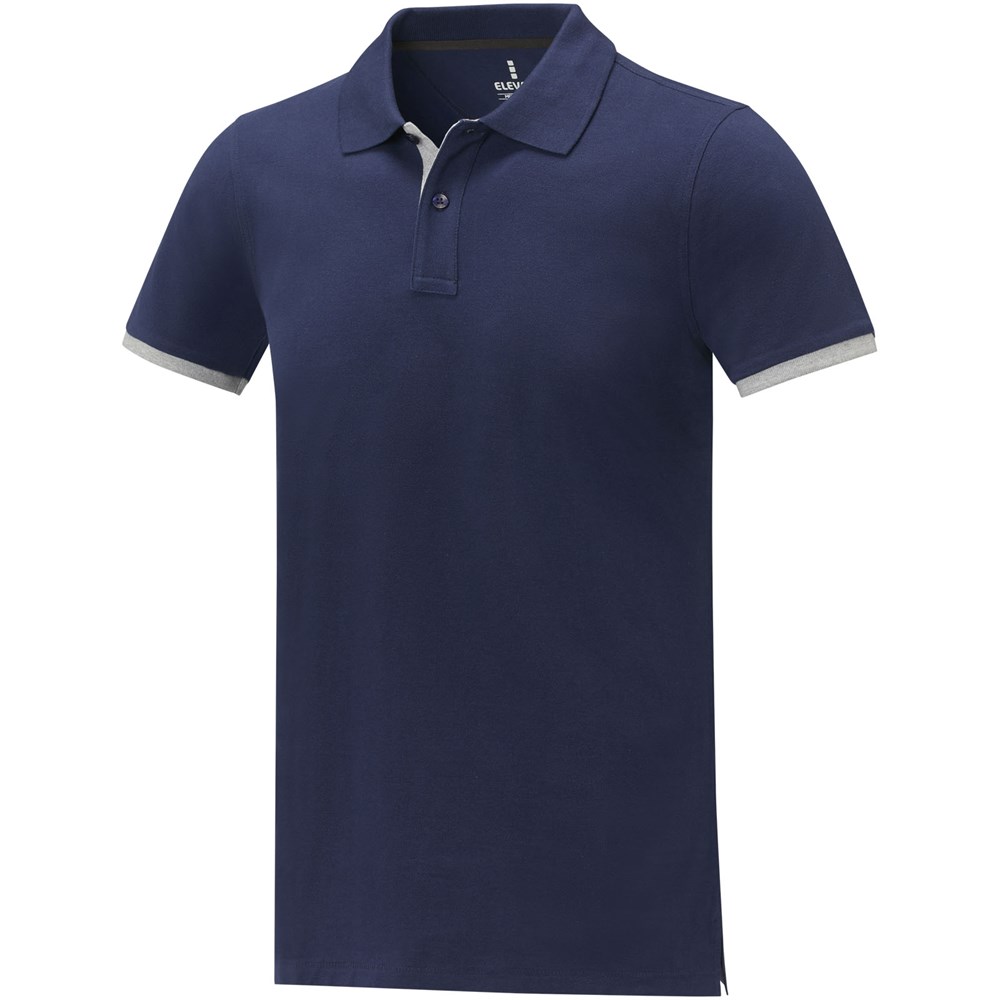 Morgan Polo für Herren, zweifarbig navy