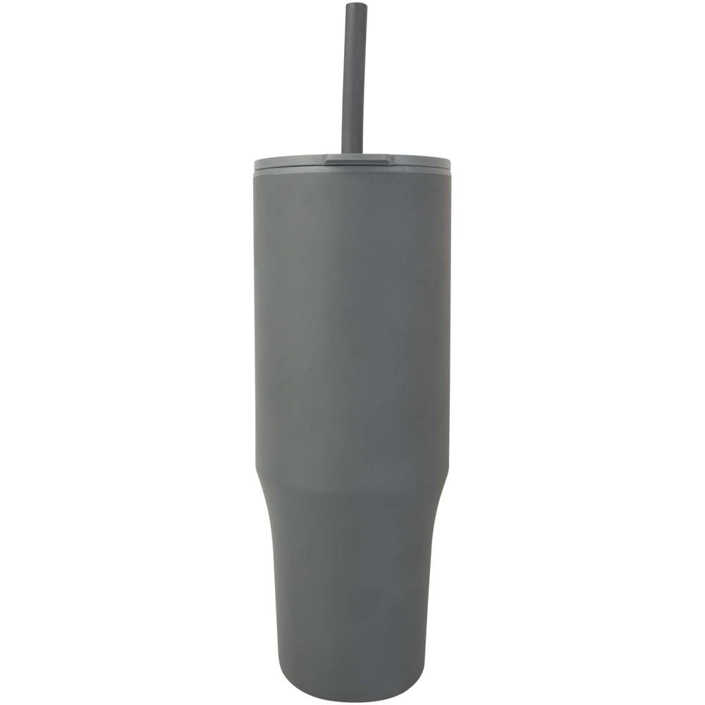 Brady 900 ml RCS-zertifizierter Isolierbecher mit Silikon Trinkhalm grau