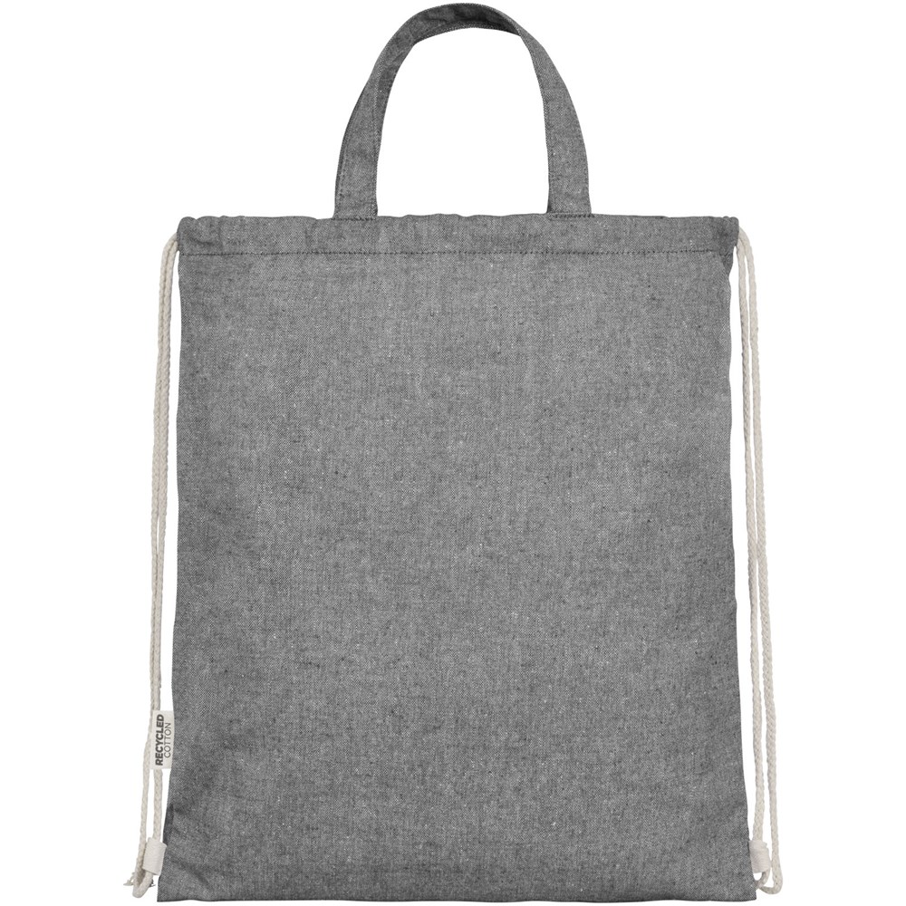 Pheebs 150 g/m² Aware™ recycelter Turnbeutel heather schwarz