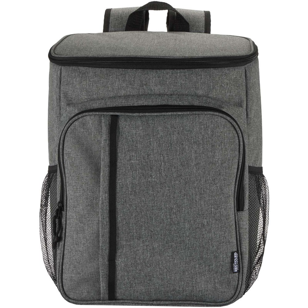 Sac à dos isotherme 20 L Tundra recyclé et certifié GRS pour pique-nique avec ensemble de couverts Gris
