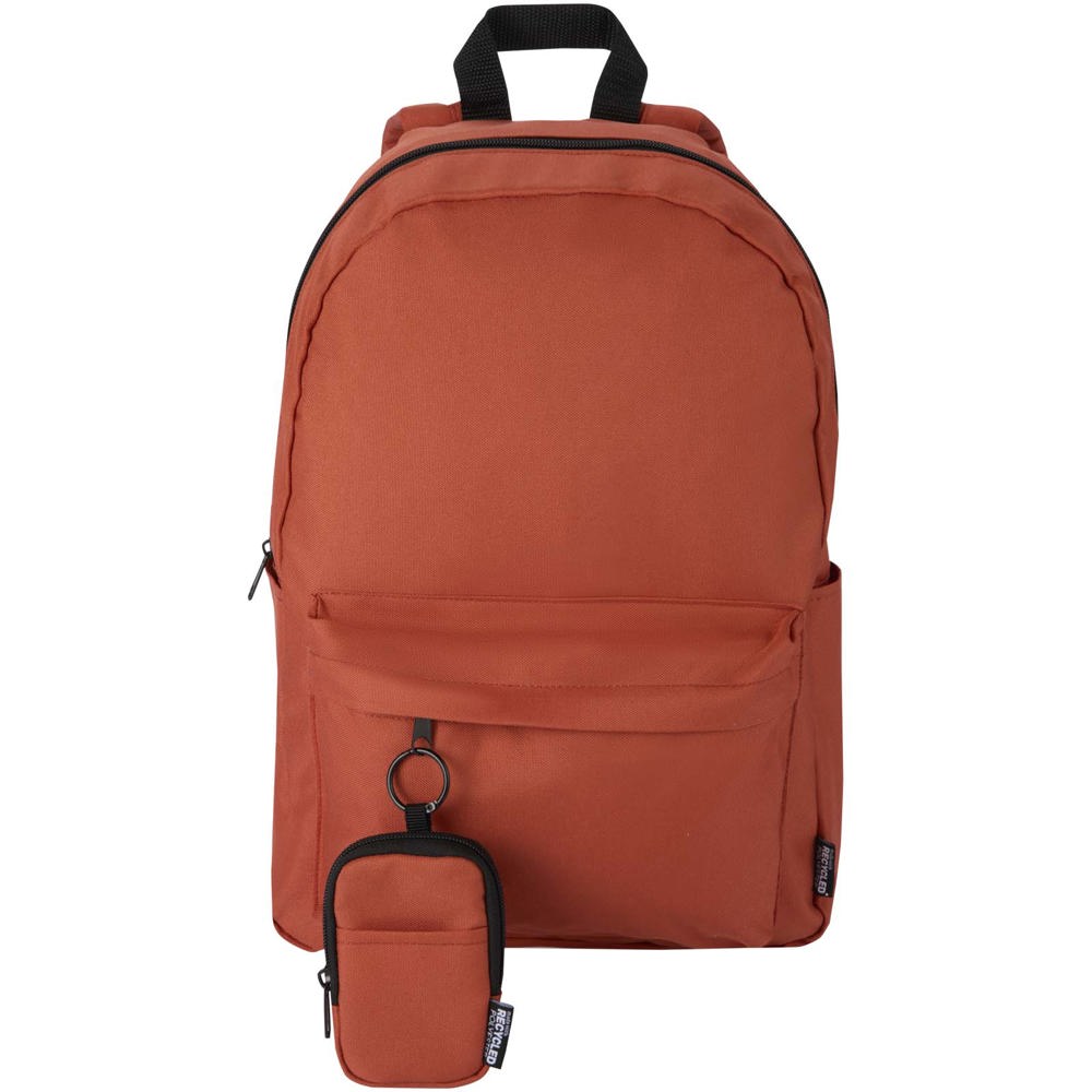 Petite pochette Byron Clip & Go recyclée certifiée GRS de 0,2 L Brique