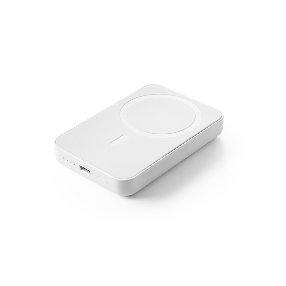 AMPERE 5. Magnetische Powerbank mit 5'000 mAh und superschnellem kabellosem Ladegerät (15 W) aus Rec