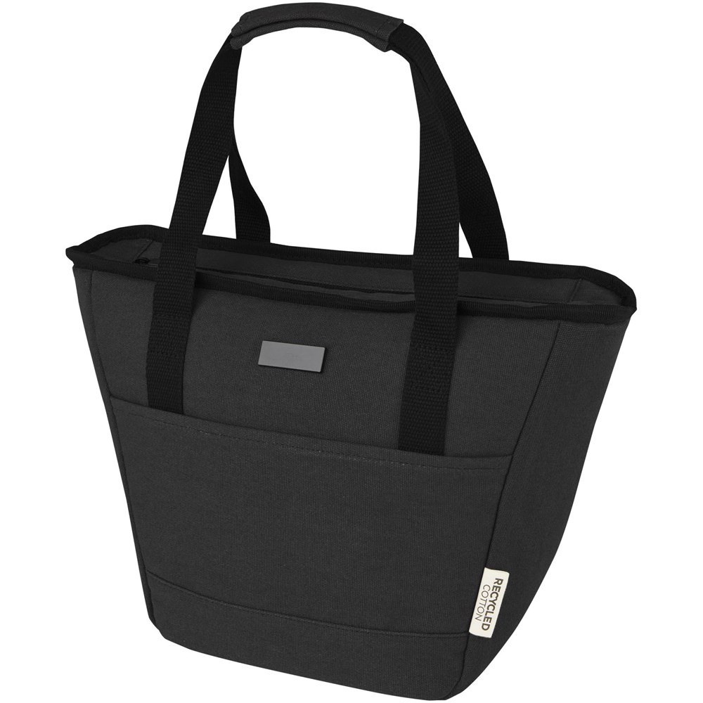 Joey GRS-recycelte Canvas Lunch Kühltasche 6 L für 9 Dosen schwarz