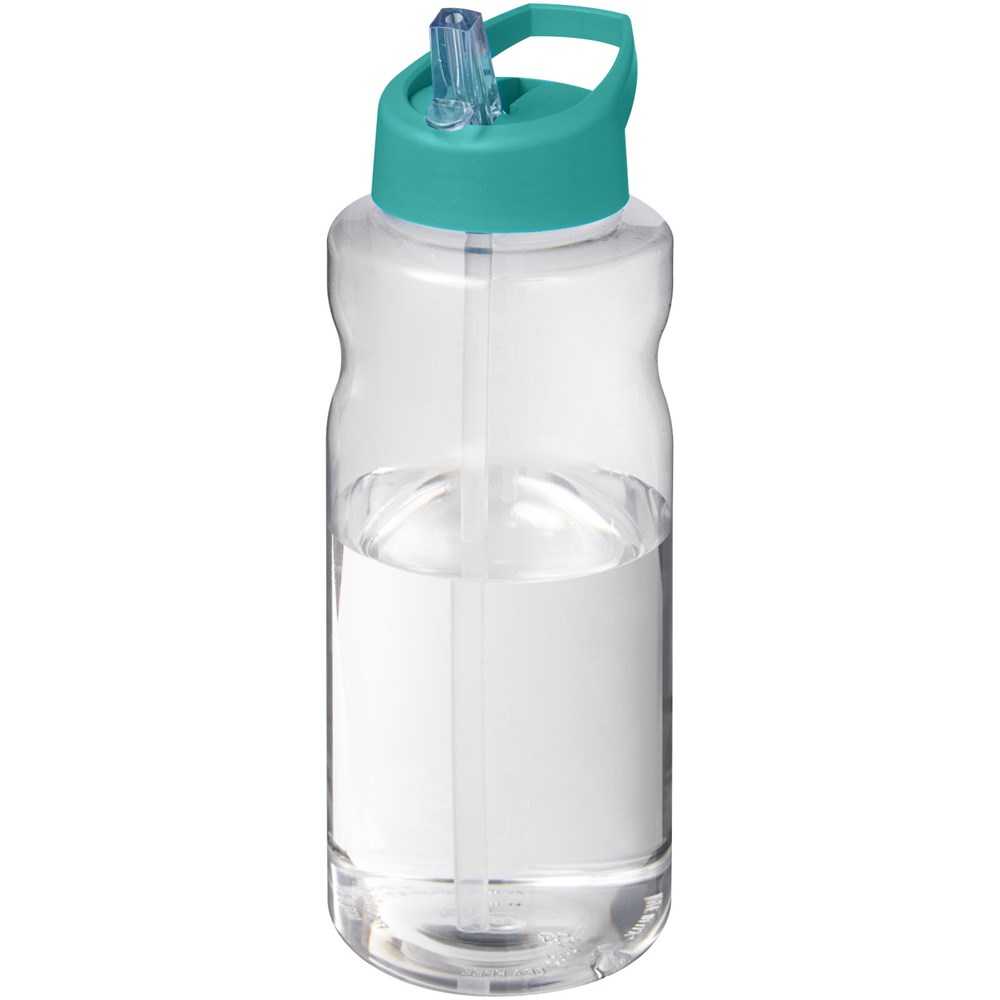 H2O Active® Big Base 1L Sportflasche mit Ausgussdeckel aquablau