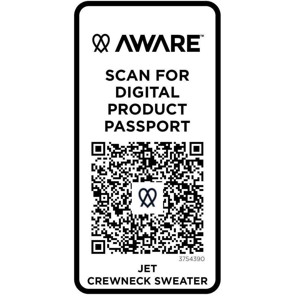 Jet Unisex Aware™ Pullover mit Rundhalsausschnitt aus recyceltem Material schwarz