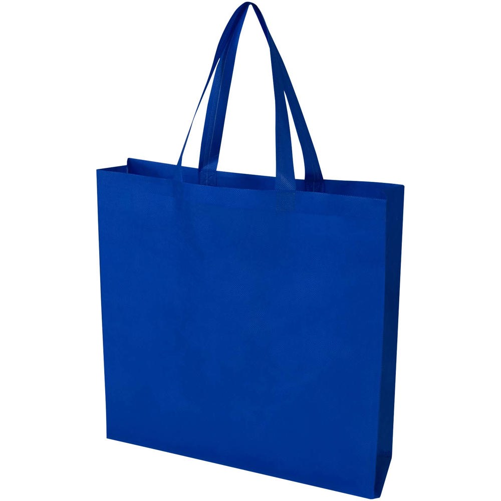 Sac shopping à soufflets EcoSeal non tissé recyclé et certifié GRS de 12 L Bleu royal
