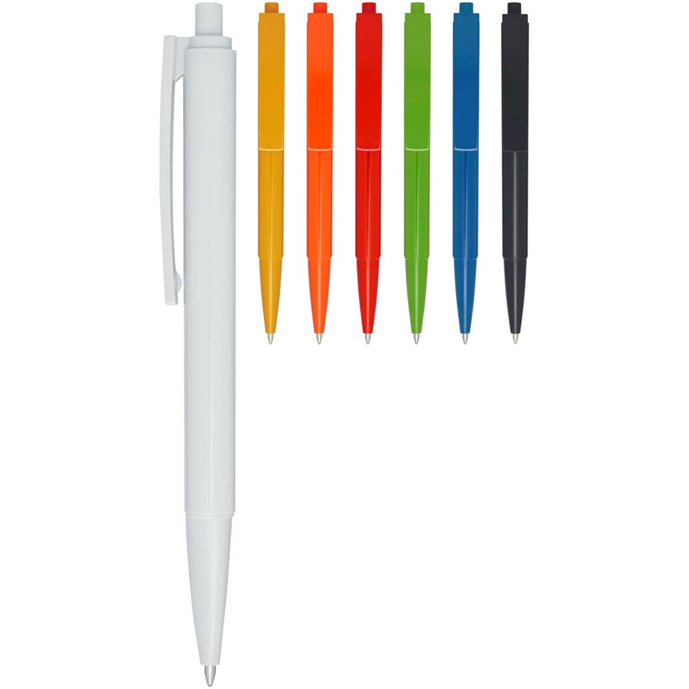 Stylo bille Elsa en plastique recyclé (encre bleue) rouge