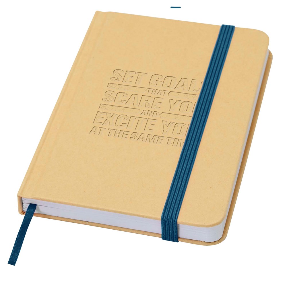 Reed A6 Hardcover Notizbuch, blanko, aus recyceltem Material Ozeanblau