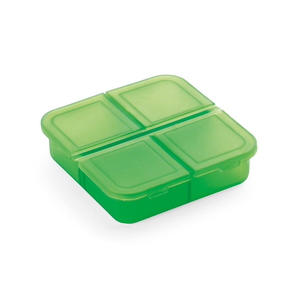 ROBERTS Boîte à pilules à 4 compartiments vert clair