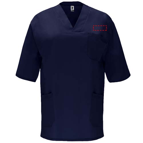Panacea Kurzärmeliges Arbeitshemd, 160 g/m2, unisex marineblau