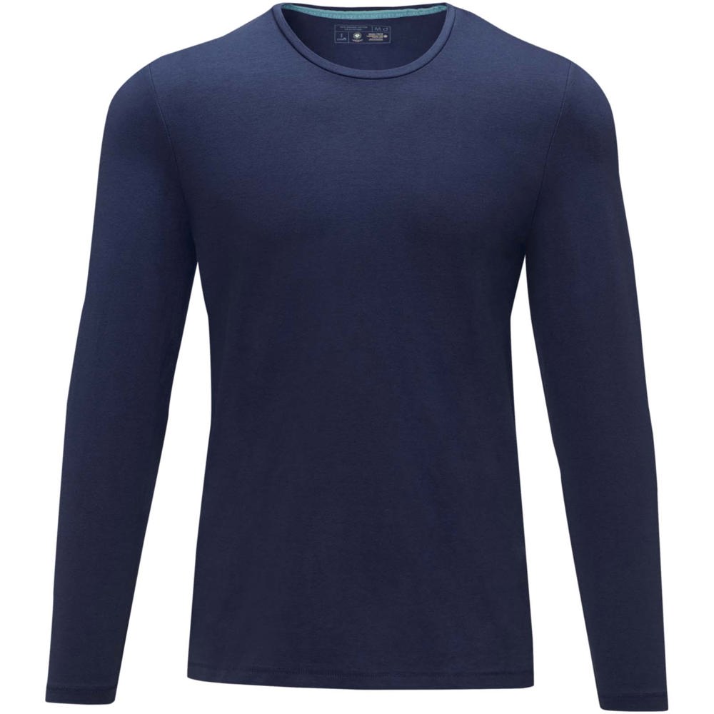 T-shirt bio manches longues homme Ponoka Marine