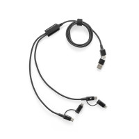 BERTOZZI Superschnelles 6-in-1-USB-Kabel aus Aluminium und recyceltem PET