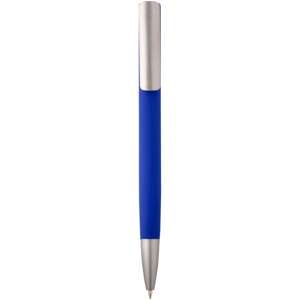 Ziguur Kugelschreiber aus recyceltem Aluminium (schwarze Mine) Blau