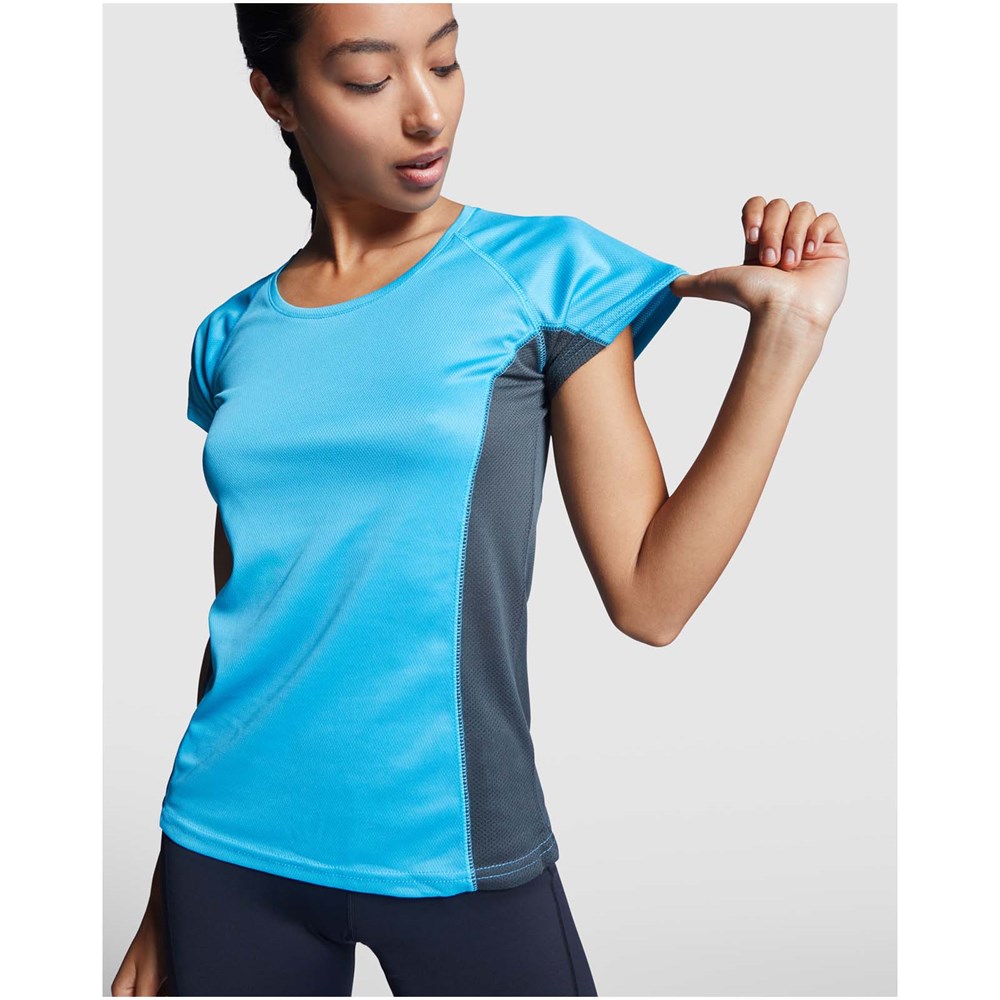Shanghai Sport T-Shirt für Damen Fluor Orange, schwarz