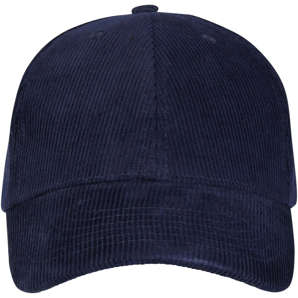 Hutton Kappe aus recyceltem Cord mit 6 Segmenten navy