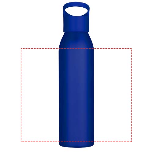 Bouteille d’eau Sky de 650 ml en acier inoxydable recyclé certifié RCS à simple paroi bleu