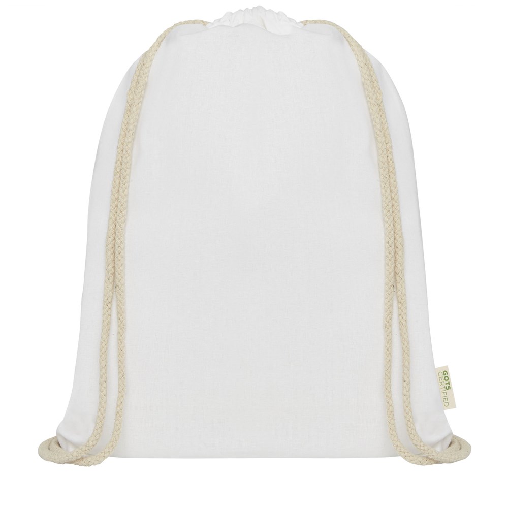 Orissa 140 g/m² Turnbeutel aus Bio-Baumwolle 5L weiss