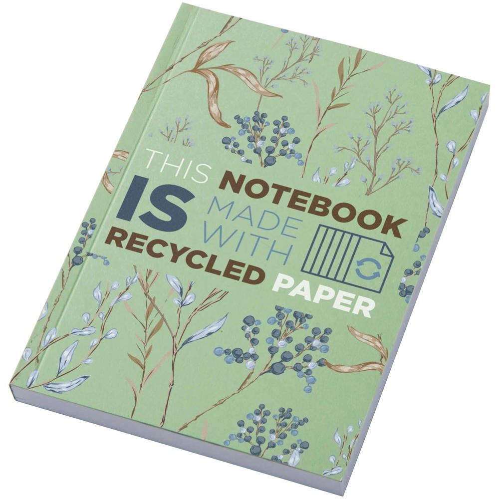 Novella Austen A6 Softcover Notizbuch aus Recyclingmaterial – 100 Blatt grün