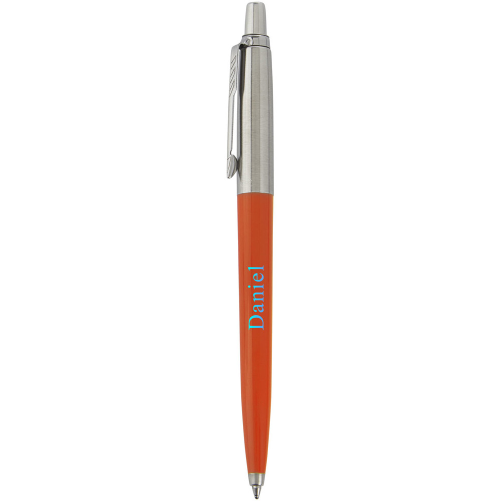 Stylo bille Parker Jotter recyclé (encre bleue) Orange