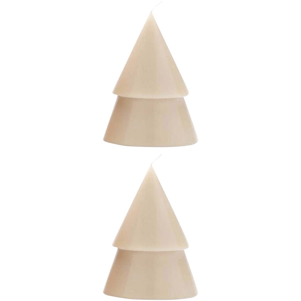 Bougie Originalhome format moyen - set de 2 Beige