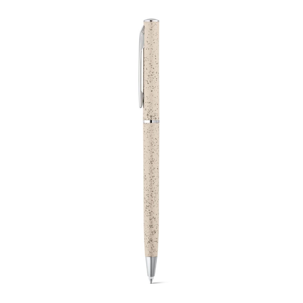 DEVIN Stylo en fibre de paille de blé et ABS avec mécanisme twist Naturel clair