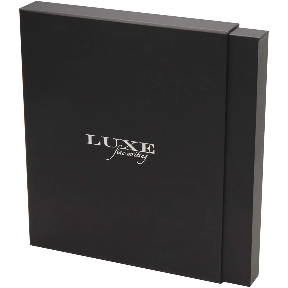 Ensemble carnet à couverture rigide A5 et stylo roller Legato Elegance Noir, Noir