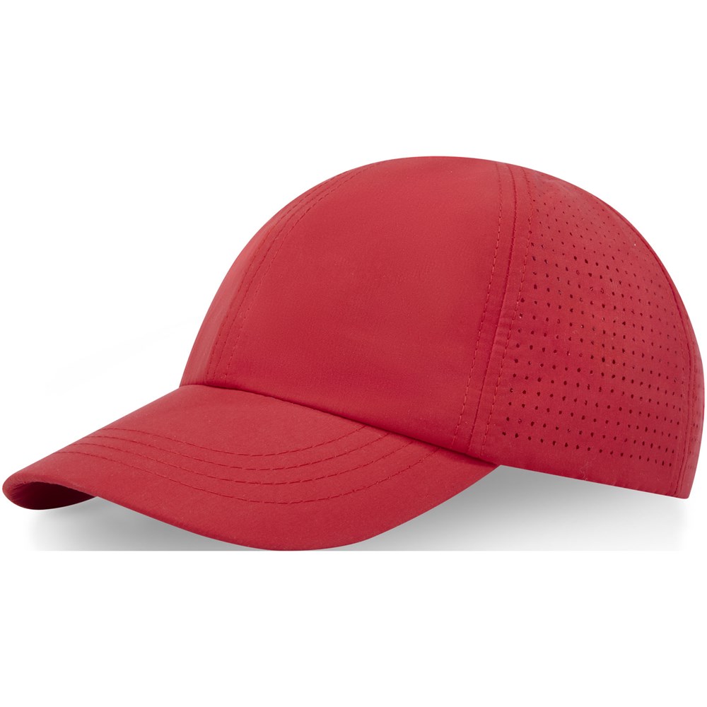 Mica GRS recycelte Cool Fit Kappe mit sechs Segmenten Rot