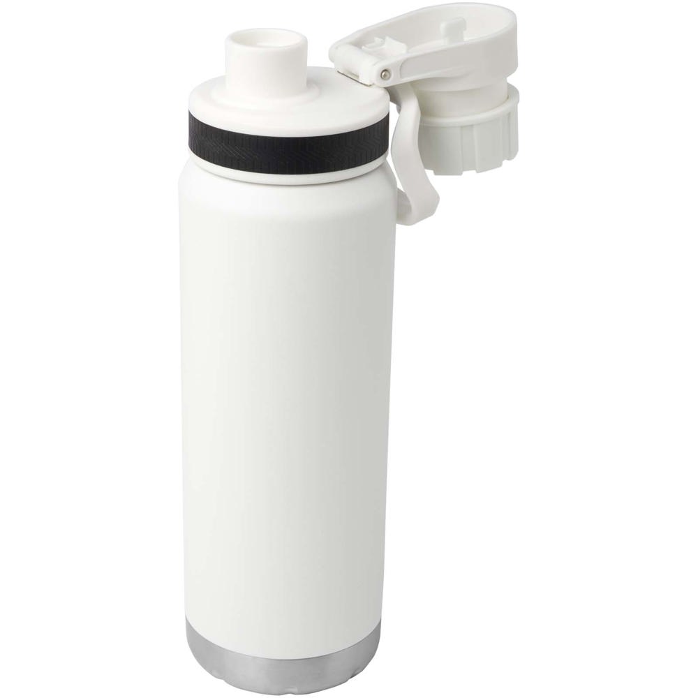 Fortis 700 ml RCS-zertifizierte Kupfer-Vakuum Isolierflasche aus recyceltem Edelstahl (Kohlensäure geeignet) weiss