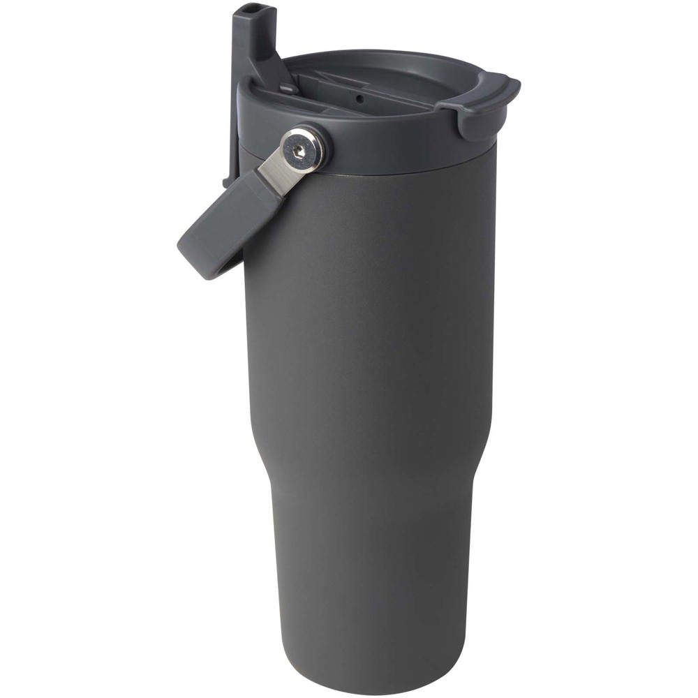 Bronx 900 ml RCS-zertifizierter Kupfer-Vakuum Isolierbecher aus Edelstahl mit Doppelfunktionsdeckel grau