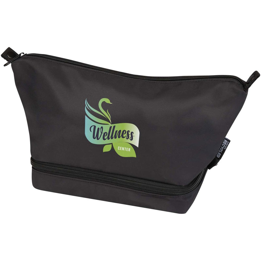 Sac de toilette de voyage Trip Aware™ de 6 L en matériaux recyclés Noir