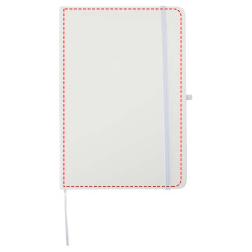 Carnet à couverture rigide en papier recyclé Spectrum A5 blanc