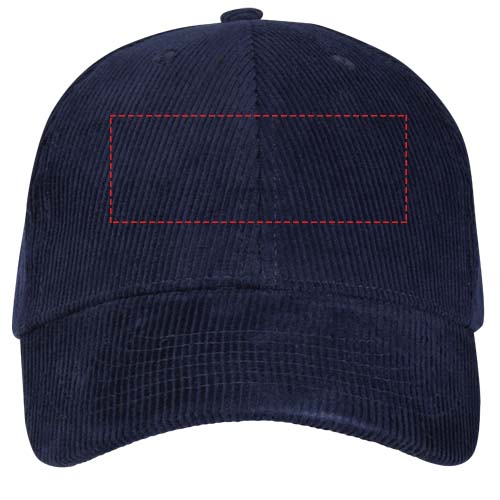 Hutton Kappe aus recyceltem Cord mit 6 Segmenten navy