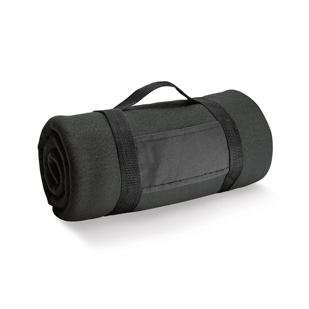 THORPE Couverture polaire (180 g/m²) avec poignée amovible noir