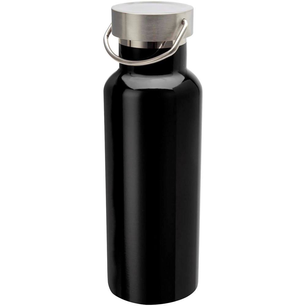 Bouteille d’eau Thor de 500 ml en acier inoxydable certifié RCS Noir