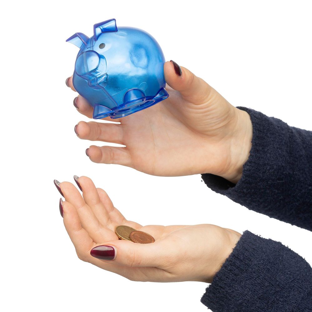 Recyceltes PS-Kunststoff-Sparschwein Vivi