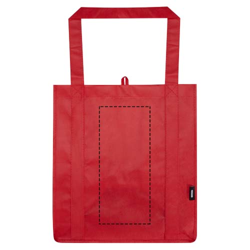 Liberty Tragetasche mit hartem Boden aus recyceltem GRS Non Woven 6 L rot