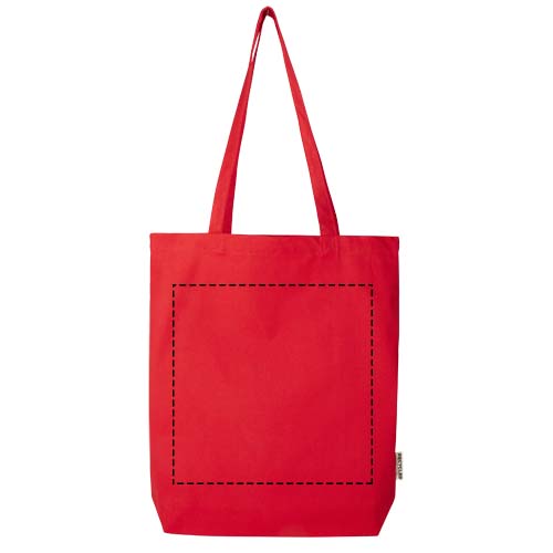 Sac shopping Florida certifié GRS 270 g/m² 10L rouge