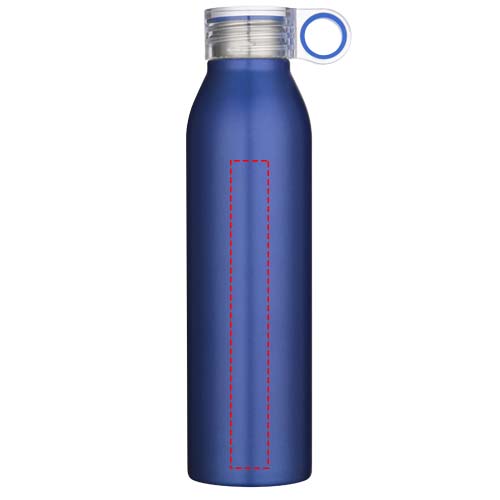 Bouteille d’eau Grom de 650 ml en acier inoxydable recyclé certifié RCS Bleu royal