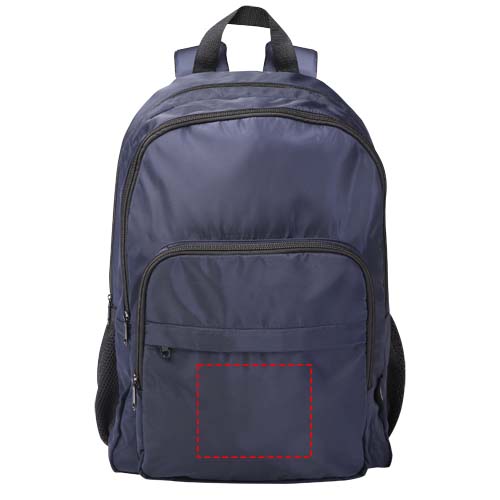 Sac à dos pour ordinateur portable 15'' Trend Plus recyclé certifié GRS de 20L Marine