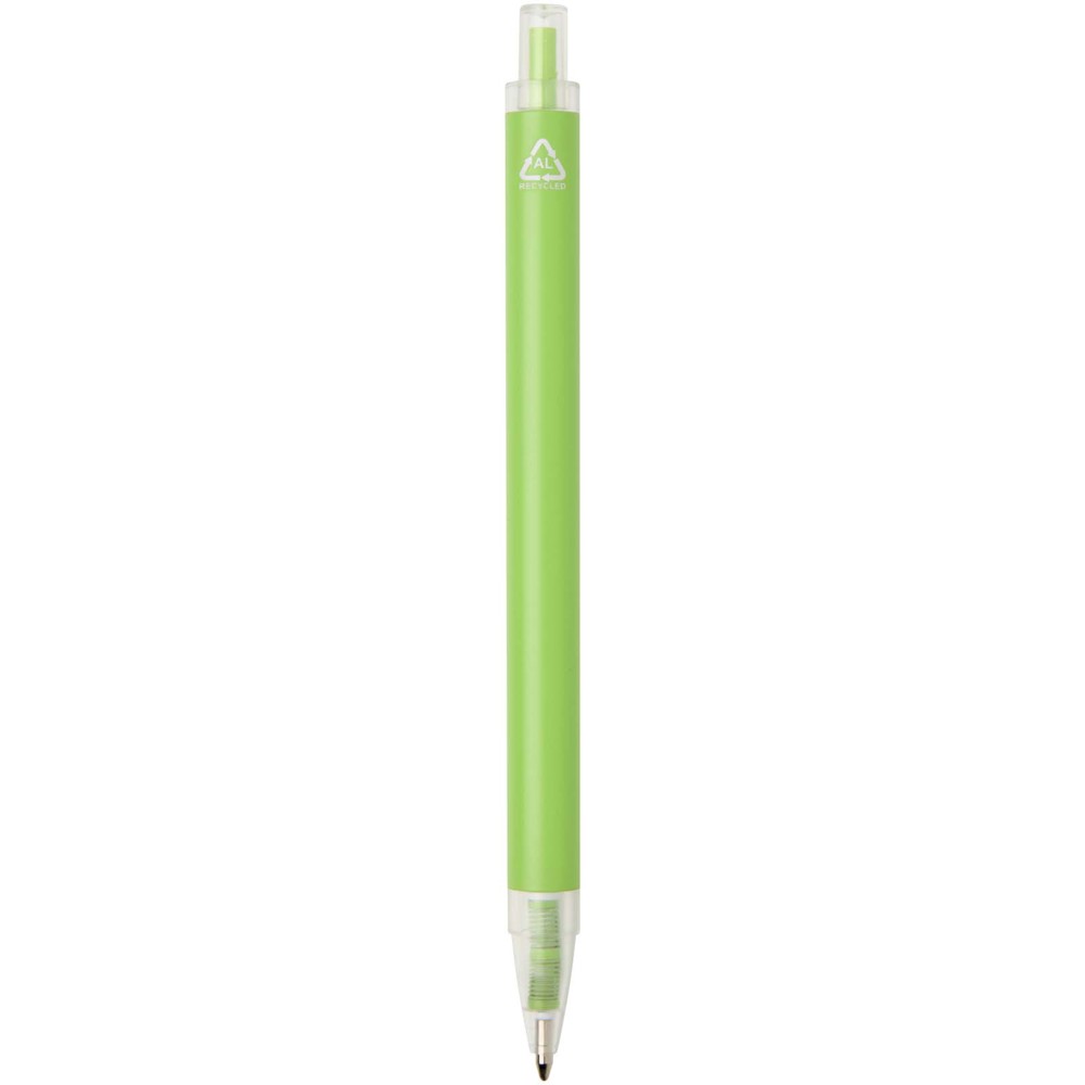 Stylo à bille Spectrum en aluminium recyclé (encre bleue) Citron vert