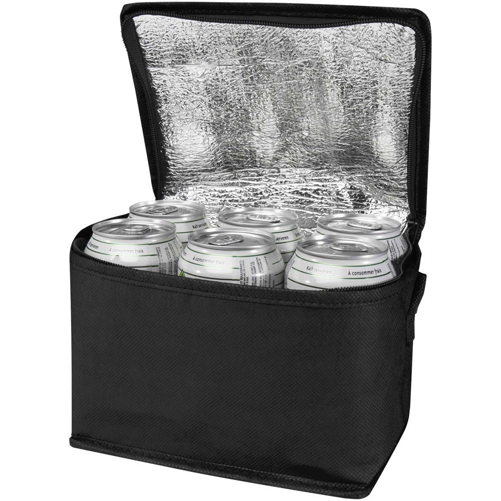 Spectrum Kühltasche aus recyceltem GRS Non Woven für 6 Dosen 4 L schwarz