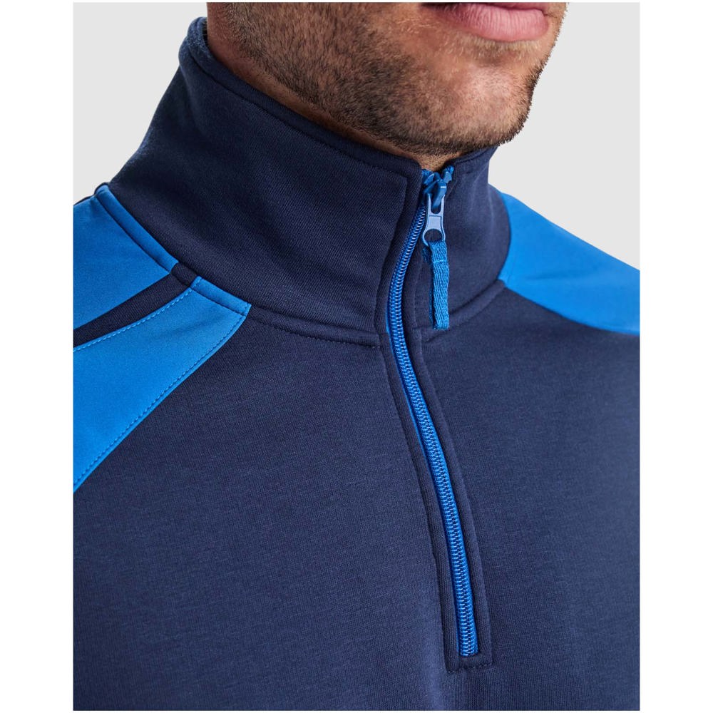 Maverick Pullover für Herren mit halbem Reissverschluss, 280 g/m2 schwarz, rot