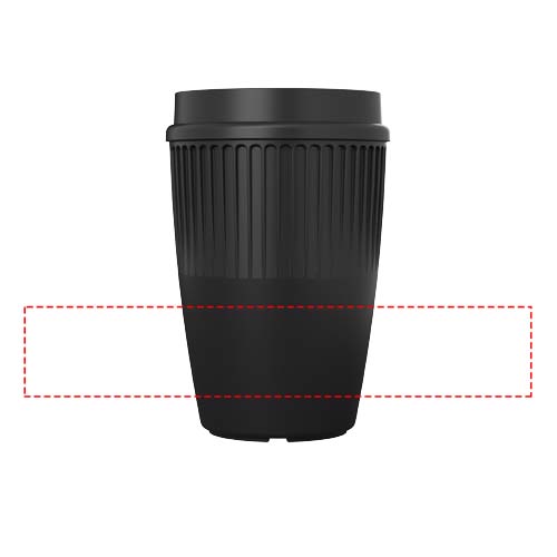 Gobelet Cirrus POP de 350 ml avec couvercle 360° Noir