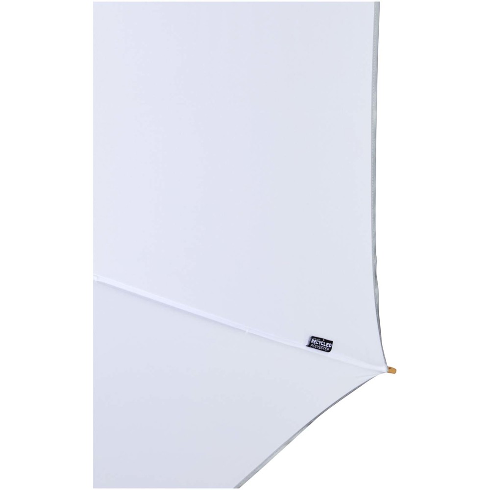 Parapluie Norman 76 cm en RPET résistant au vent blanc