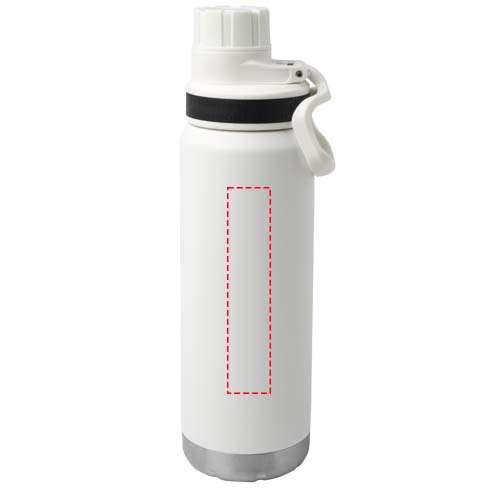 Fortis 700 ml RCS-zertifizierte Kupfer-Vakuum Isolierflasche aus recyceltem Edelstahl (Kohlensäure geeignet) weiss