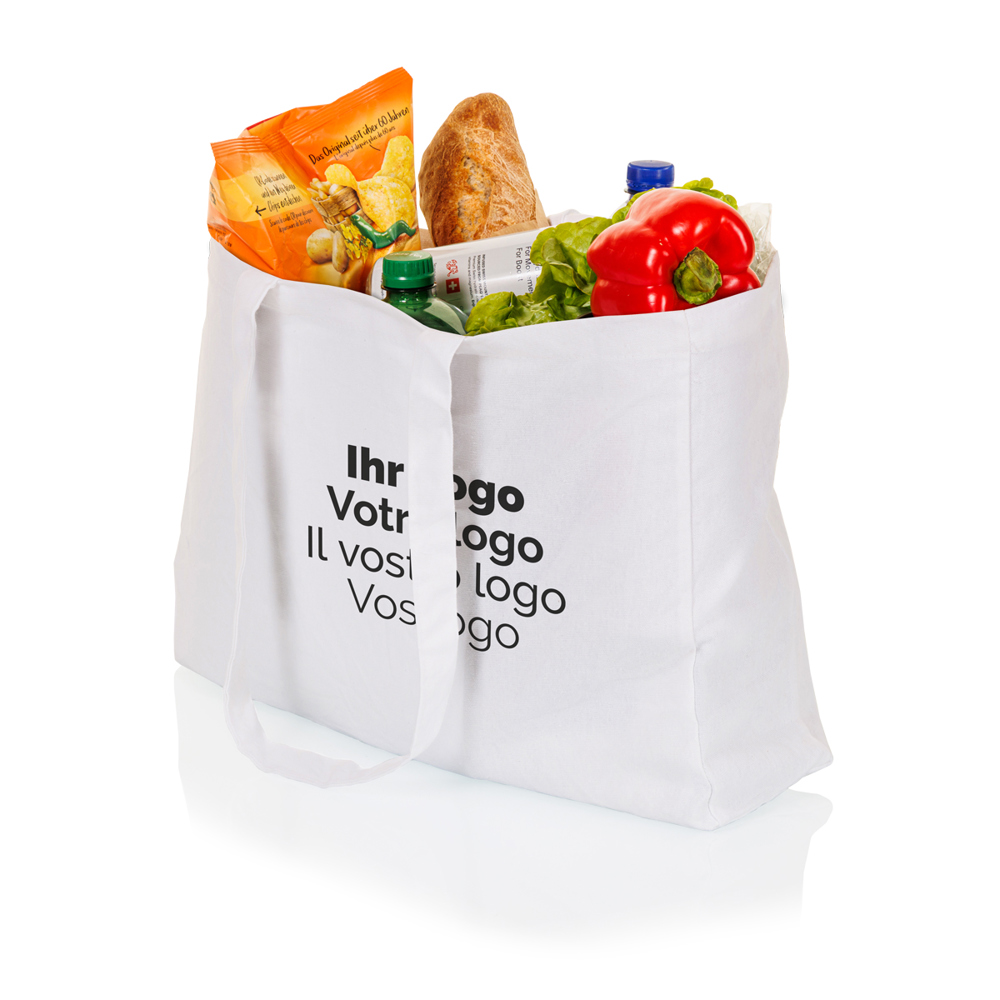 Shopper Bodenfalte XXL-Farbe weiss
