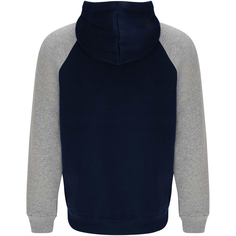Badet zweifarbiger Kapuzenpullover für Kinder marineblau, heather grau
