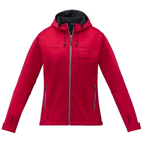 Match Softshelljacke für Damen rot