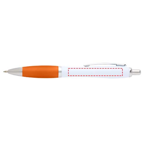 Stylo bille Nash en plastique recyclé (encre noire) orange