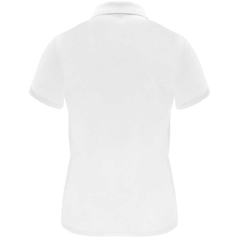 Polo sport Monzha à manches courtes pour femme blanc